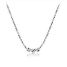 Retro Fashion Dice Twist Chain Personality Versatile Clavicle Necklace Custom Stainless Steel necklaces